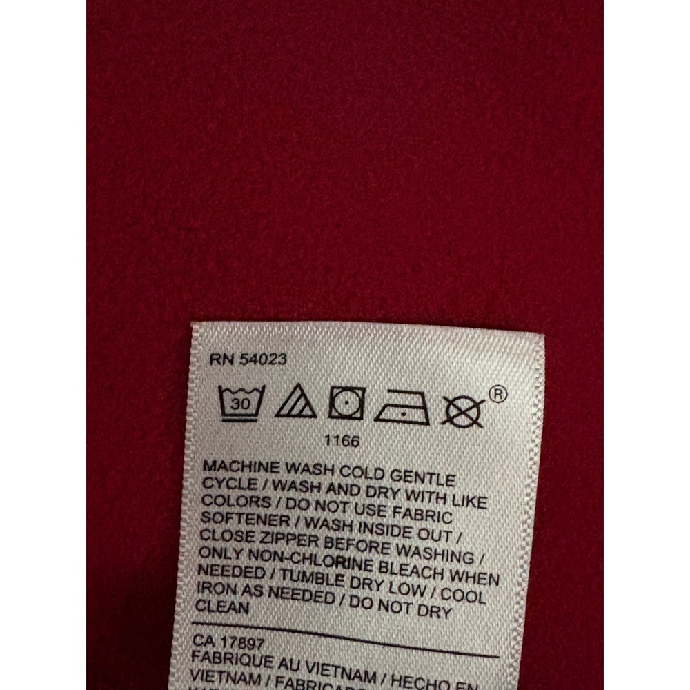 Athleta Women Hoodie Large Dark Red Zip Triumph Long Sleeve Thumbhole Jacket EUC - Picture 10 of 13